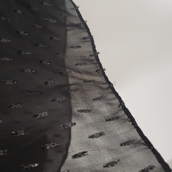 NWT Veronica Beard Black Sheer Top with Camisole - Picture 3 of 8